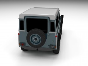 land rover defender 90 station wagon 3D 模型