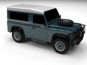 land rover defender 90 station wagon 3D 模型