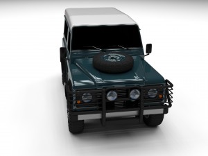 land rover defender 90 station wagon 3D 模型