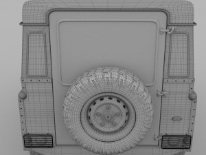 land rover defender 90 station wagon 3D 模型