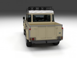 full land rover defender 110 double cab pick up Modello 3D