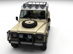 full land rover defender 110 double cab pick up Modello 3D