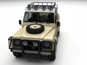 full land rover defender 110 double cab pick up 3D Model