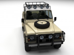 full land rover defender 110 double cab pick up Modello 3D