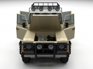 full land rover defender 110 double cab pick up Modello 3D
