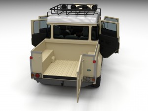 full land rover defender 110 double cab pick up Modello 3D