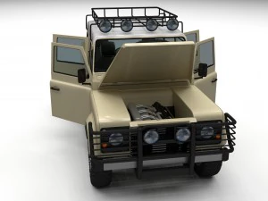 full land rover defender 110 double cab pick up 3D Model