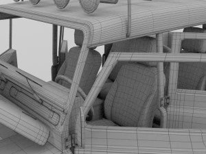 full land rover defender 110 double cab pick up 3D Model