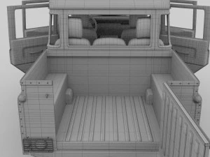 full land rover defender 110 double cab pick up 3D Model