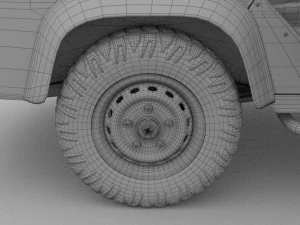 full land rover defender 110 double cab pick up 3D Model