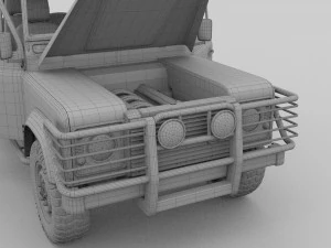 full land rover defender 110 double cab pick up 3D Model