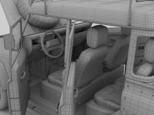 full land rover defender 110 double cab pick up 3D Model