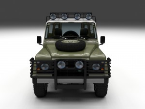 full land rover defender 110 hard top 3D Model
