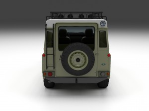 full land rover defender 110 hard top 3D Model
