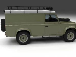 full land rover defender 110 hard top 3D Model