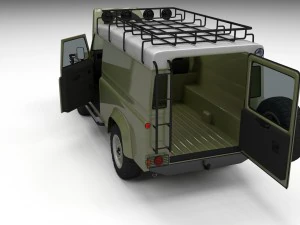 full land rover defender 110 hard top 3D Model