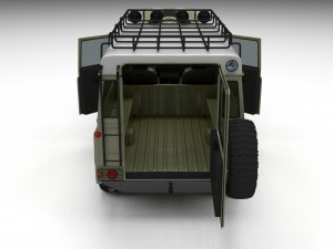 full land rover defender 110 hard top 3D Model
