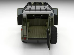 full land rover defender 110 hard top 3D Model
