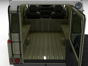 full land rover defender 110 hard top 3D Model