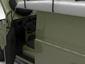 full land rover defender 110 hard top 3D Model