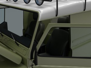 full land rover defender 110 hard top 3D Model