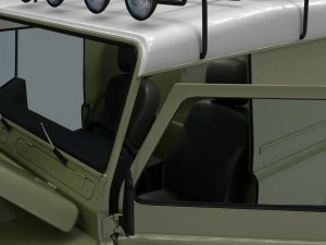 full land rover defender 110 hard top 3D Model
