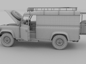 full land rover defender 110 hard top 3D Model