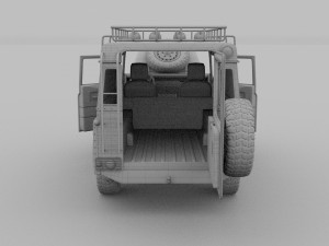 full land rover defender 110 hard top 3D Model