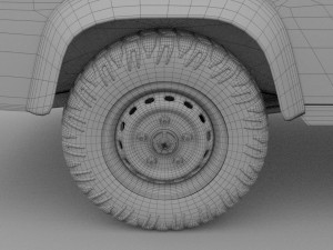 full land rover defender 110 hard top 3D Model