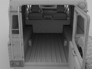 full land rover defender 110 hard top 3D Model