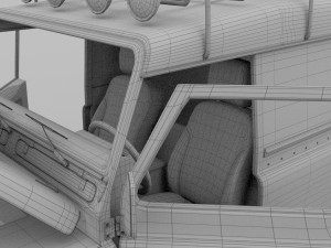 full land rover defender 110 hard top 3D Model