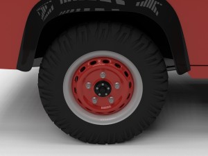 full land rover defender 110 pick up 3D 모델