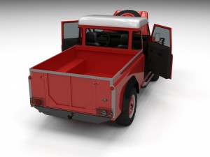 full land rover defender 110 pick up 3D 모델