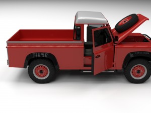 full land rover defender 110 pick up 3D 모델