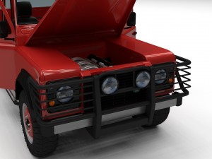 full land rover defender 110 pick up 3D 모델