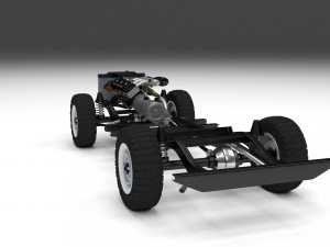 full land rover defender 110 pick up 3D 모델