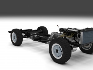 full land rover defender 110 pick up 3D 모델