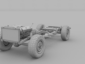 full land rover defender 110 pick up 3D 모델