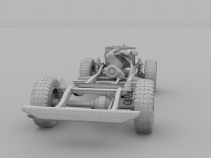 full land rover defender 110 pick up 3D 모델
