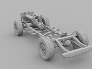 full land rover defender 110 pick up 3D 모델