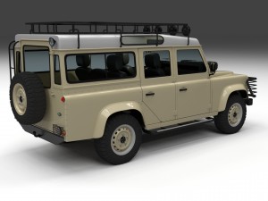 full land rover defender 110 station wagon 3D Model
