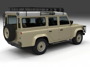 full land rover defender 110 station wagon 3D Model