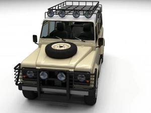 full land rover defender 110 station wagon 3D Model
