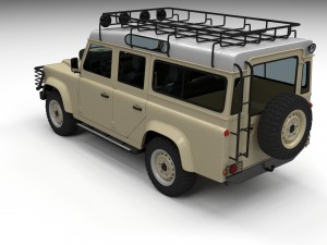 full land rover defender 110 station wagon 3D Model