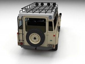 full land rover defender 110 station wagon 3D Model