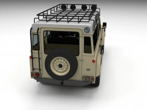 full land rover defender 110 station wagon 3D Model