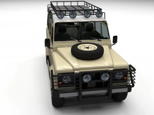 full land rover defender 110 station wagon 3D Model
