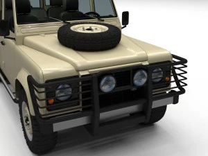 full land rover defender 110 station wagon 3D Model