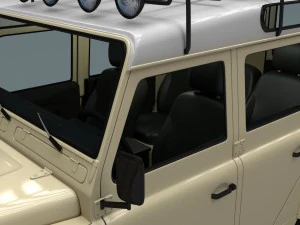 full land rover defender 110 station wagon 3D Model