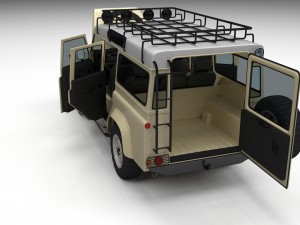 full land rover defender 110 station wagon 3D Model